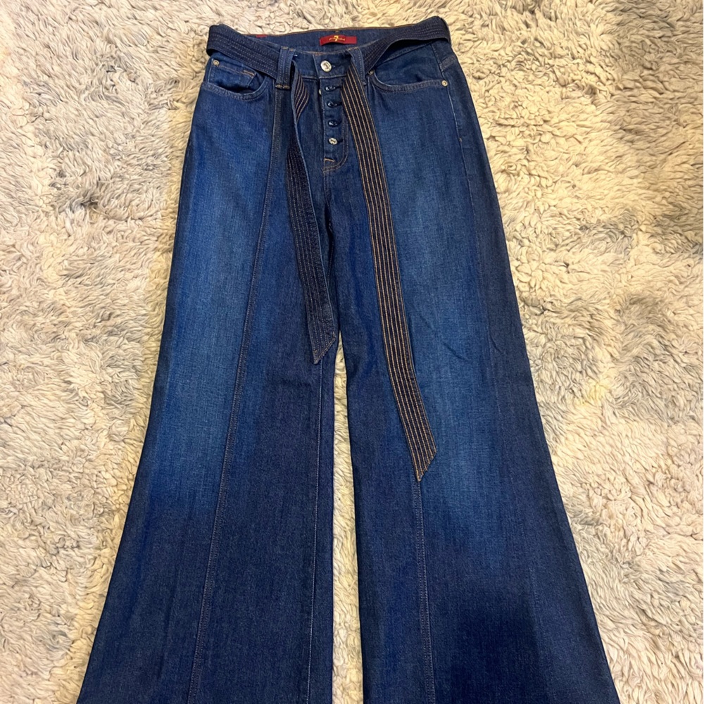 7 for all mankind wide leg jeans